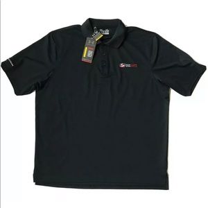 UNDER ARMOUR Size XL Polo Golf Shirt Black NWT